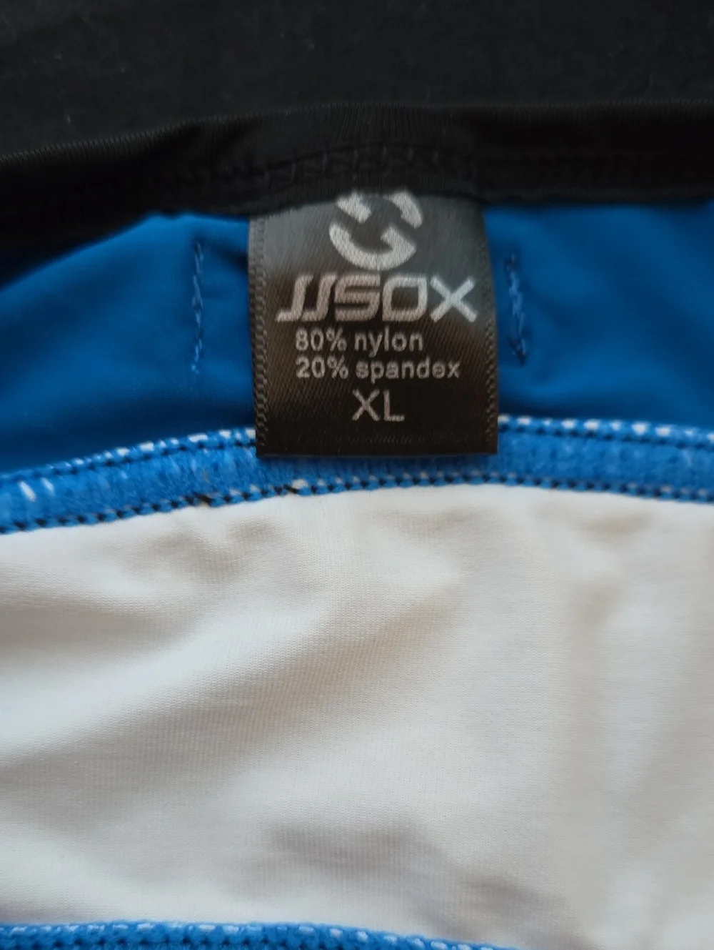 JJSOX Athletic Blue and White Performance Singlet with Red Logo - Picture 5 of 5